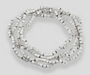 Goldschmiedeschmuck>Franziska Rappold Kette »Würfel«, Silber