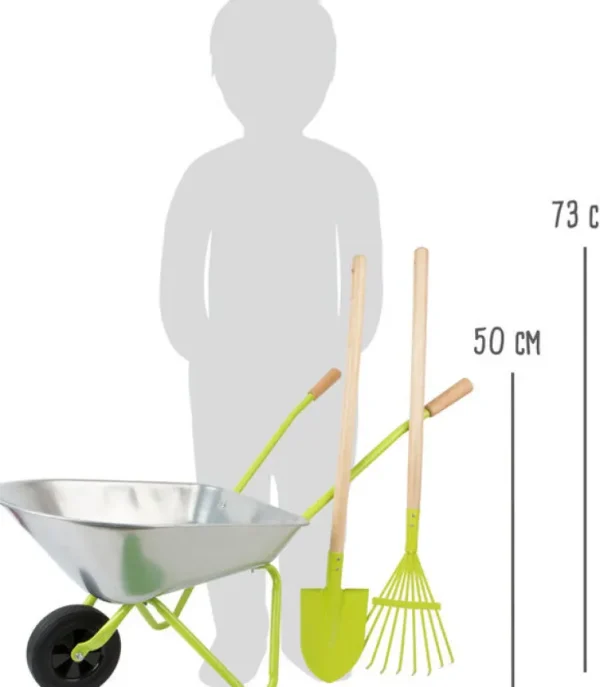 Spielzeug Für Draußen>Small Foot Kinder-Schubkarre mit Gartenwerkzeug