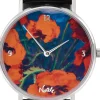 Künstleruhren>Ars mundi Künstler-Armbanduhr »Emil Nolde - Großer Mohn (Rot, Rot, Rot)«