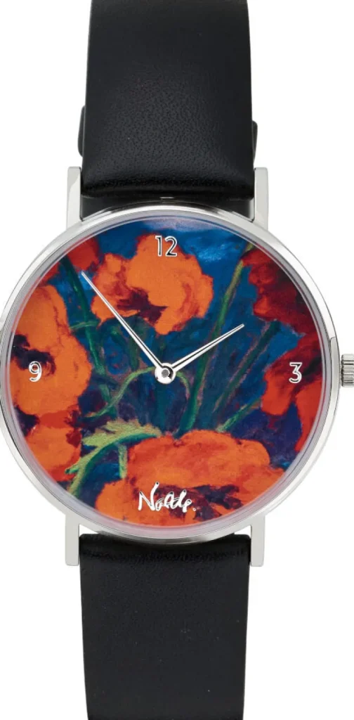 Künstleruhren>Ars mundi Künstler-Armbanduhr »Emil Nolde - Großer Mohn (Rot, Rot, Rot)«