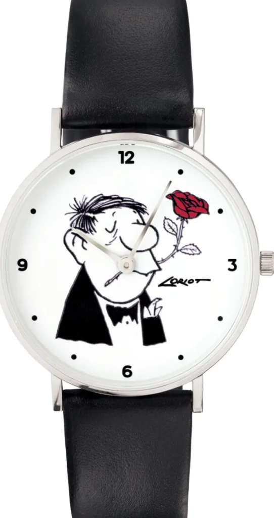 Künstleruhren>Ars mundi Künstler-Armbanduhr »Loriot - Der Rosenkavalier«