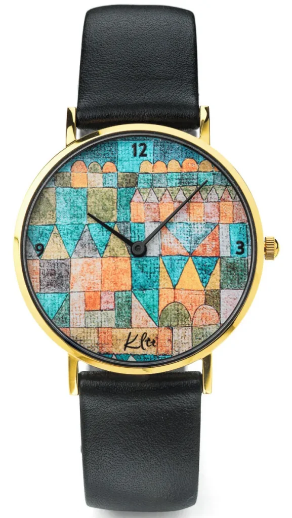 Künstleruhren>Ars mundi Künstler-Armbanduhr »Tempelviertel« nach Klee