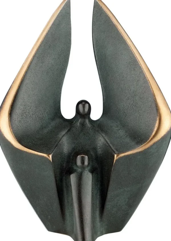 Bronze | Motivation & Liebe>Ars mundi Kött-Gärtner, Luise: »Schutzengel mit Kind«, Bronze