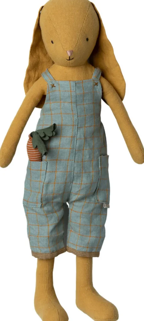 Kuscheltiere & Puppen>Maileg Kuscheltier Hase mit Overall