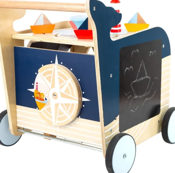 Holzspielzeug>Small Foot Lauflernwagen »Wal«