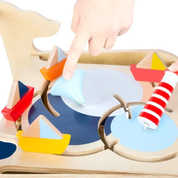 Holzspielzeug>Small Foot Lauflernwagen »Wal«