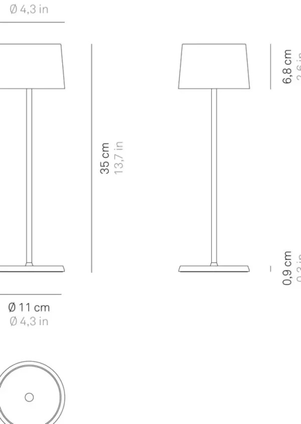 Tisch- & Leseleuchten>Zafferano LED-Tischlampe »Olivia Pro«