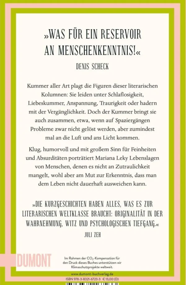 Romane>ZEIT Buchhandlung Leky, M: Kummer aller Art