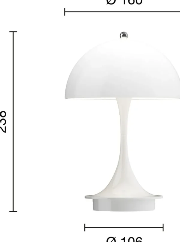 Tisch- & Leseleuchten | Schreibtischleuchten>Louis Poulsen Leuchte »Panthella 160 Portable, V3«