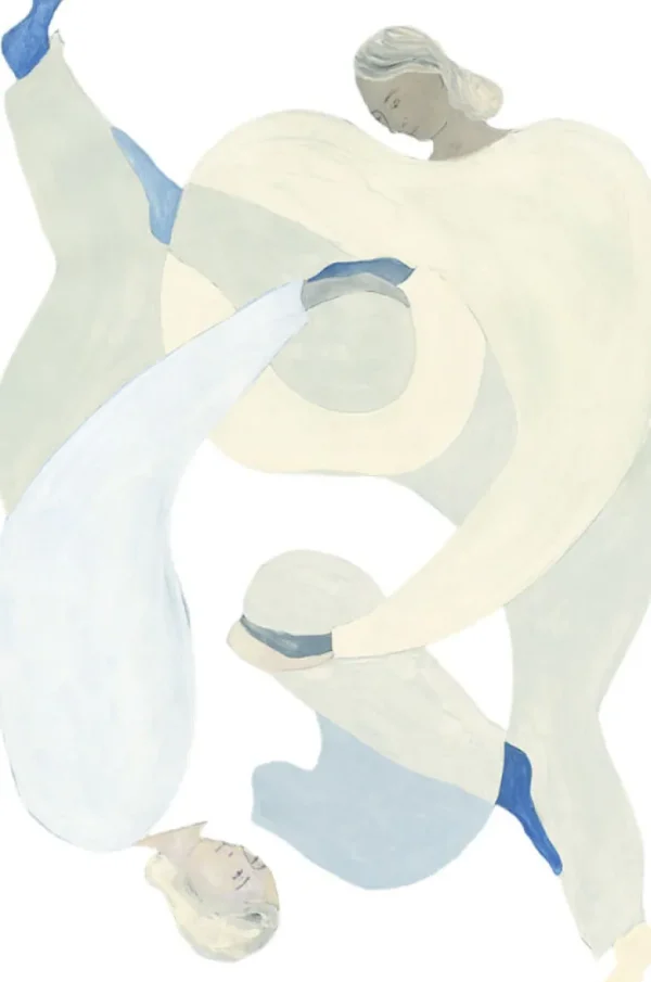 Wandbilder & Wanddekoration | Alle Werke>The Poster Club Lind, Sofia: »Hold You - Blue« mit Rahmen