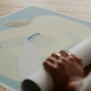 Wandbilder & Wanddekoration | Alle Werke>The Poster Club Lind, Sofia: »Hold You - Blue«