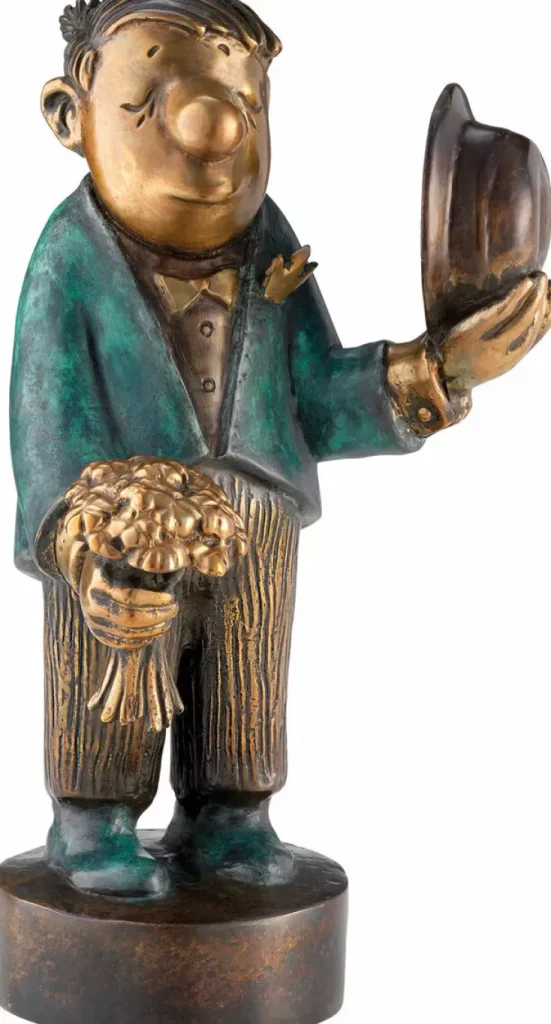 Alle Skulpturen | Bronze>Ars mundi Loriot: Skulptur »Der Blumenkavalier«