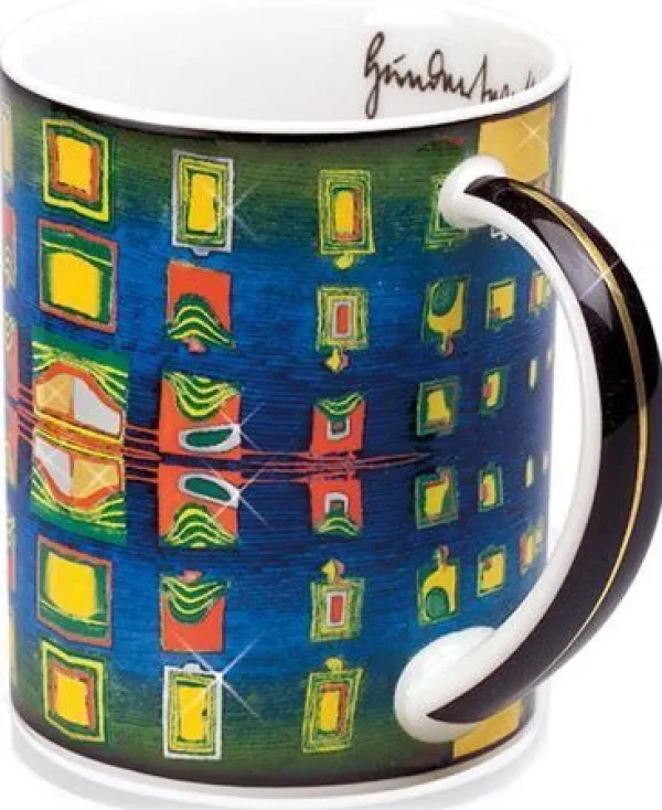 Keramik & Gläser>Ars mundi Magic Mug »Windows' Homesickness«, nach Friedensreich Hundertwasser