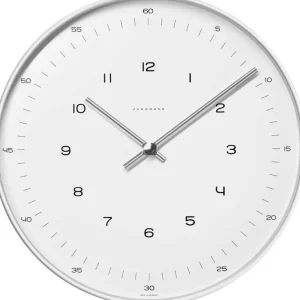 Wand- & Tischuhren>Junghans »Max Bill« Funk-Wanduhr mit Zahlen-Zifferblatt von