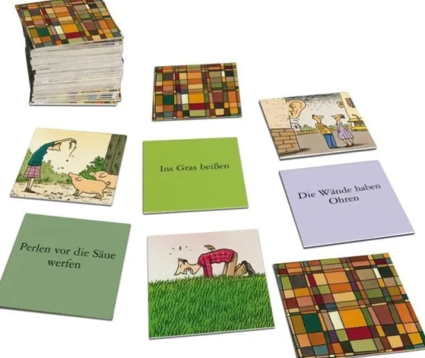 Spiele Für Kinder | Lernspiele>ZEIT Buchhandlung Memo-Legespiel in Wort und Bild: Wände haben Ohren