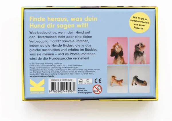 Spiele & Puzzle | Spiele Für Kinder>Laurence King Verlag Memo-Spiel »Hundesprache - Verstehst du deinen Hund?«