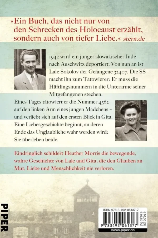 Romane>ZEIT Buchhandlung Morris, Heather: Der Tätowierer von Auschwitz