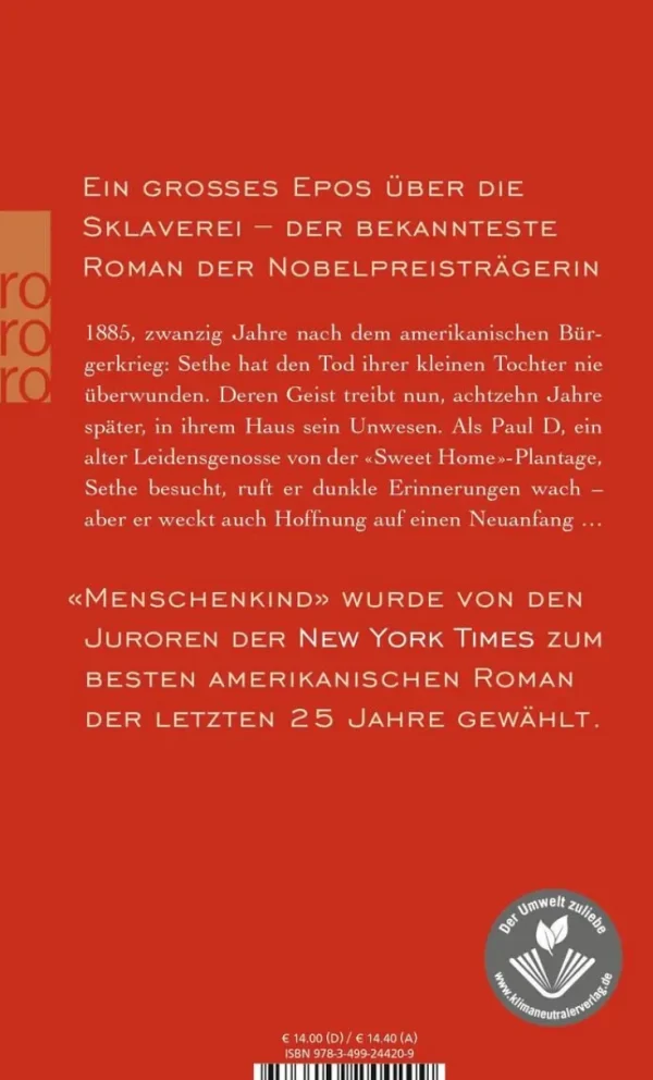 Romane>ZEIT Buchhandlung Morrison, T: Menschenkind