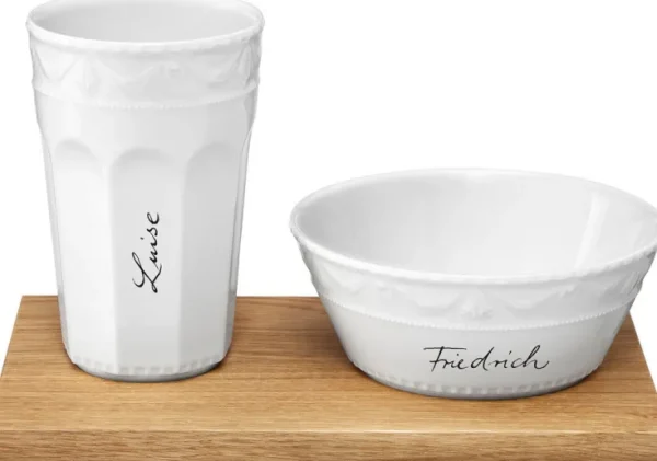 Geschirr & Gläser>KPM Berlin Muesli-Gourmet-Set »Kurland« von KPM, Schriftart Sententia
