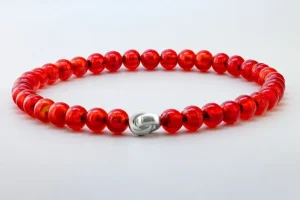Goldschmiedeschmuck>Menard Murano Collier »Hellrot«