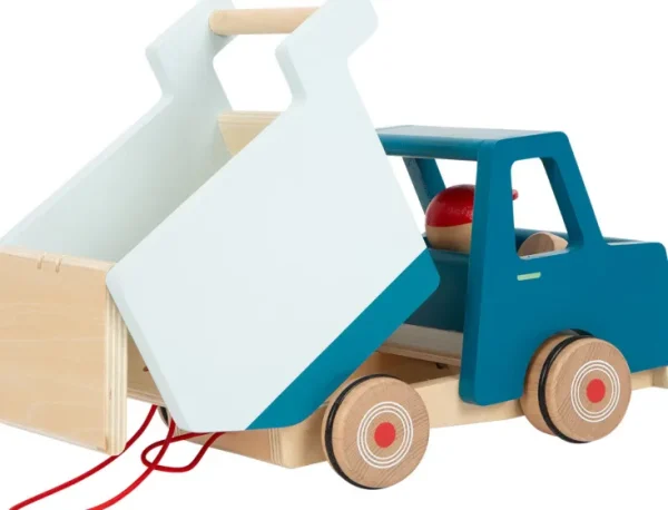 Holzspielzeug>Small Foot Nachziehfahrzeug Kipplaster