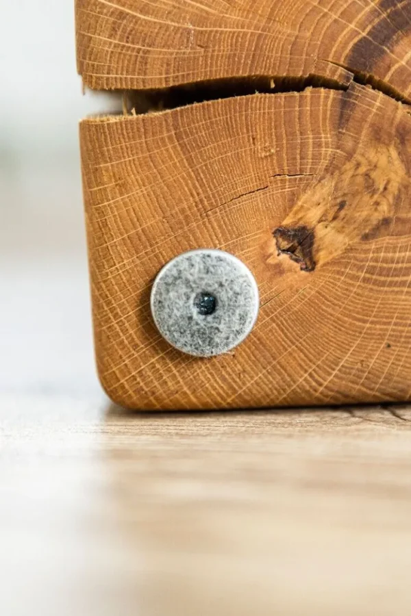 Beistelltische>Blockmanufaktur Niedriger Eichen-Beistelltisch