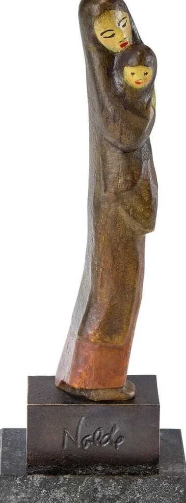 Alle Skulpturen | Bronze>Ars mundi Nolde, Emil: Skulptur »Mutter mit Kind«