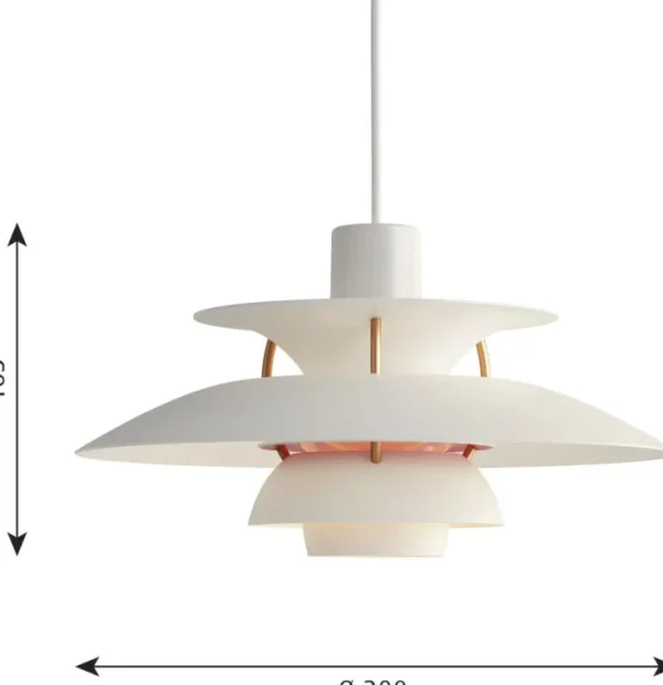 Pendelleuchten>Louis Poulsen Pendelleuchte »PH5 Mini Modern« in weiß