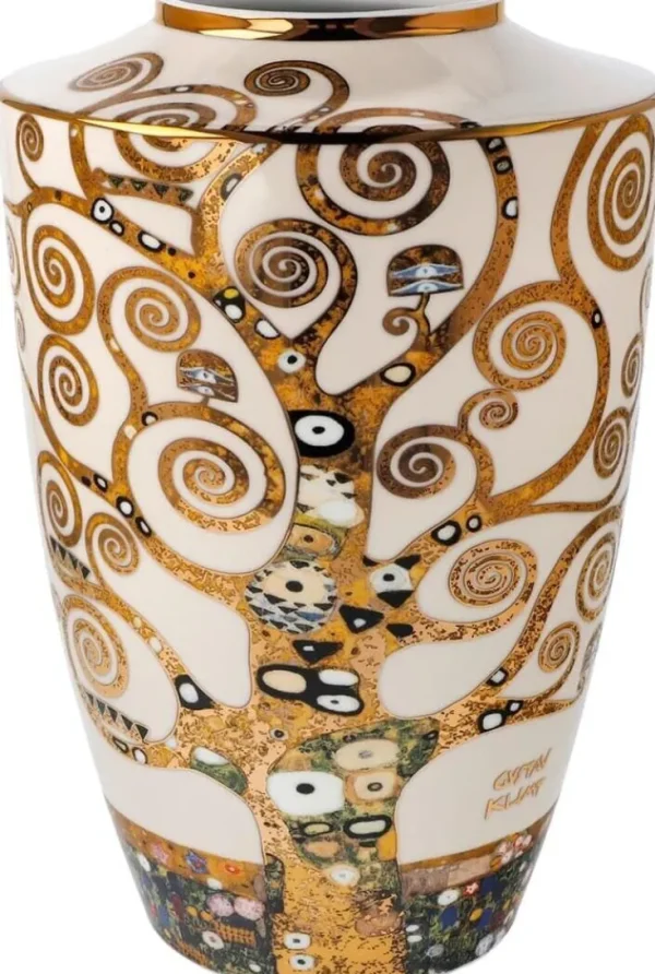 Keramik & Gläser>Ars mundi Porzellanvase »Lebensbaum« nach Klimt