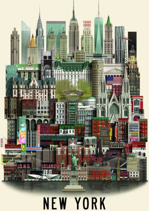 Wandbilder & Wanddekoration>Martin Schwartz Poster »New York«
