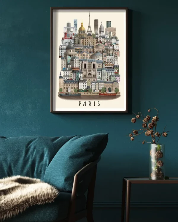 Wandbilder & Wanddekoration>Martin Schwartz Poster »Paris«