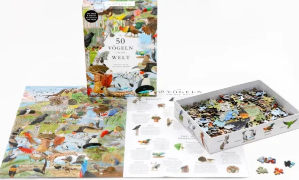 Spiele & Puzzle | Puzzle Für Kinder>Laurence King Verlag Puzzle »In 50 Vögeln um die Welt«