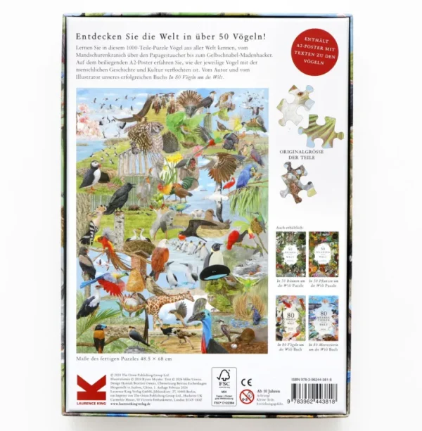 Spiele & Puzzle | Puzzle Für Kinder>Laurence King Verlag Puzzle »In 50 Vögeln um die Welt«