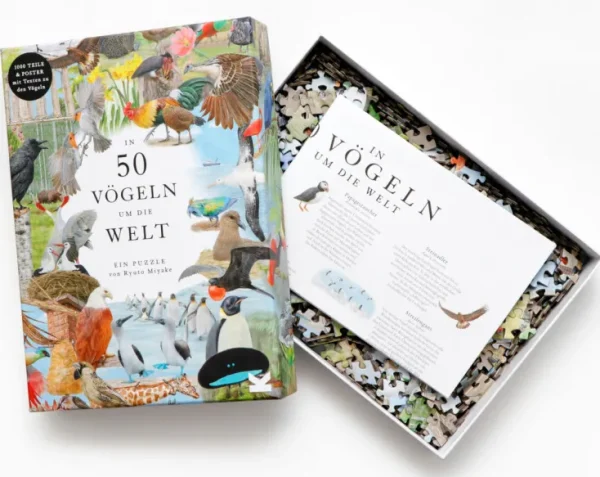 Spiele & Puzzle | Puzzle Für Kinder>Laurence King Verlag Puzzle »In 50 Vögeln um die Welt«