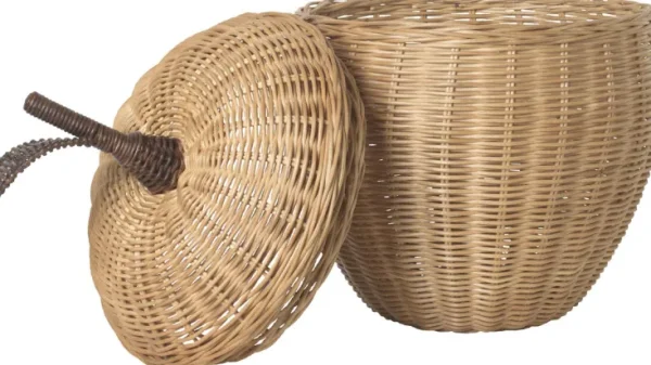 Aufbewahrung | Möbel>ferm LIVING Rattankorb »Apfel«