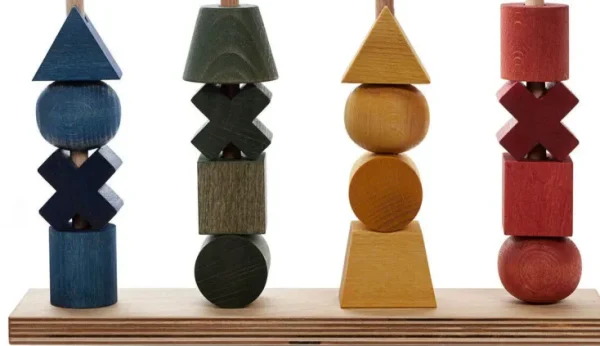 Holzspielzeug>Wooden Story  Regenbogen Steckspielzeug - 16 Teile