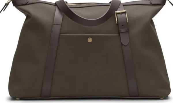 Weekender>MISMO Reisetasche »HOLDALL«, Oliv / Braun