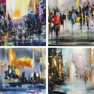 Alle Werke>Ars mundi Robert Hettich: »Urban Storys« 4 Bilder im Set (2021-23)