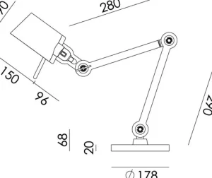 Tisch- & Leseleuchten | Schreibtischleuchten>Tonone Schreibtischlampe »Bolt«