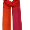 Seide>Ulrike Isensee DS Seidenschal in Rot, Orange und Pink
