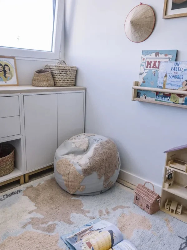 Möbel | Textilien>LORENA CANALS S.L. Sitzkissen »Pouf World Map«
