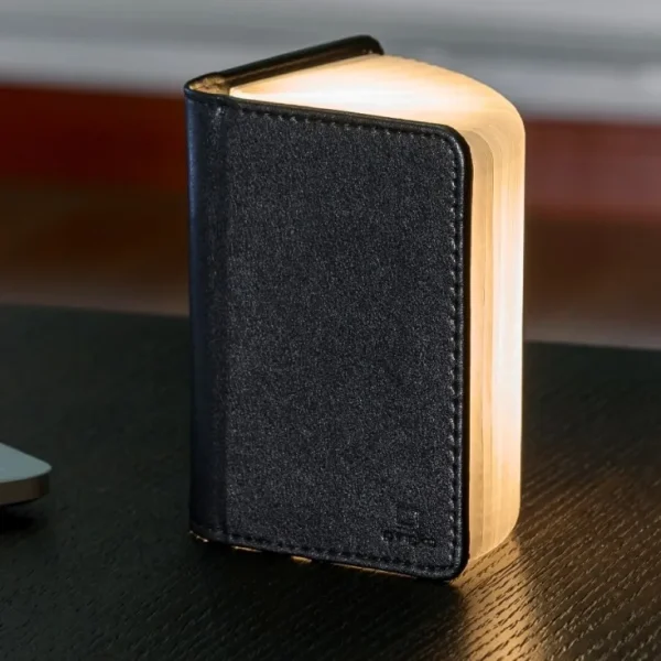 Tisch- & Leseleuchten | Schreibtischleuchten>Gingko Design Ltd Smart Booklight- Leather black