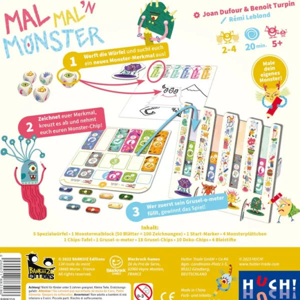 Spiele Für Kinder>HUCH! Spiel »Mal mal'n Monster«