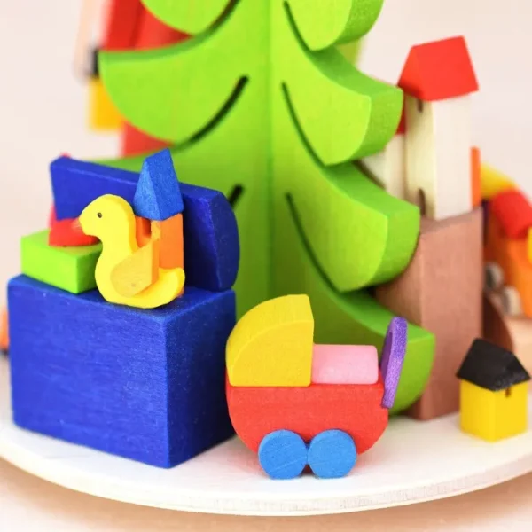 Kerzen & Raumdüfte>Graupner Holzminiaturen Teelichtpyramide »Weihnachtsmann«