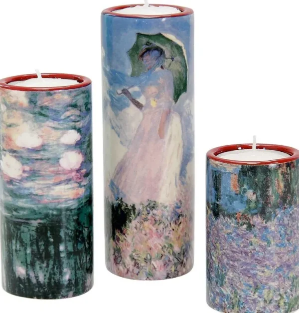 Keramik & Gläser>Ars mundi Teelicht-Set nach Claude Monet