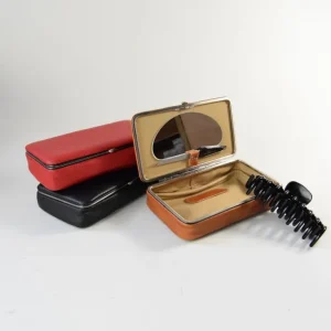 Etuis>F. Hammann Utensilienbox aus Leder