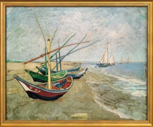 Alle Werke>Ars mundi van Gogh, Vincent :»Fischerboote am Strand von Les Saintes-Marie-de-la-Mer«