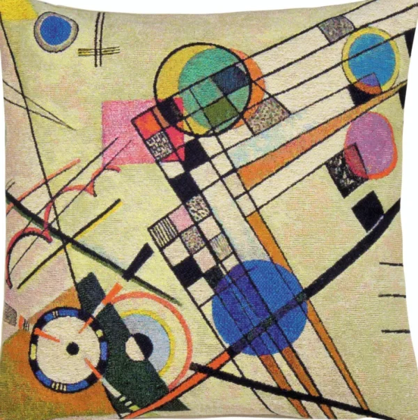 Decken & Kissen>Ars mundi Wassily Kandinsky: ​ 3 Kissenhüllen »Komposition VIII A-C« im Set