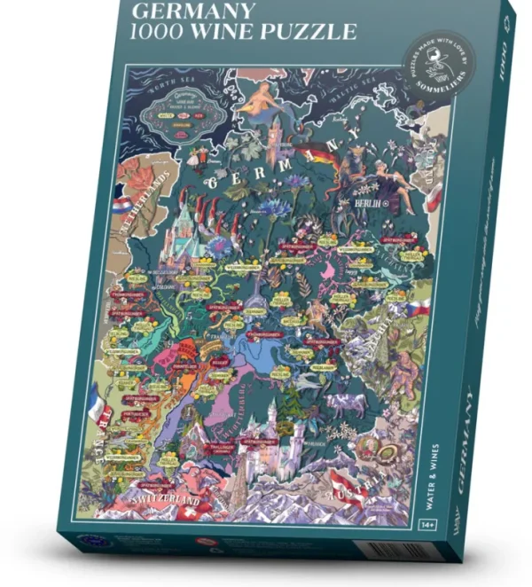Spiele & Puzzle | Puzzle Für Erwachsene>Water & Wines Wein Puzzle »Deutschland«