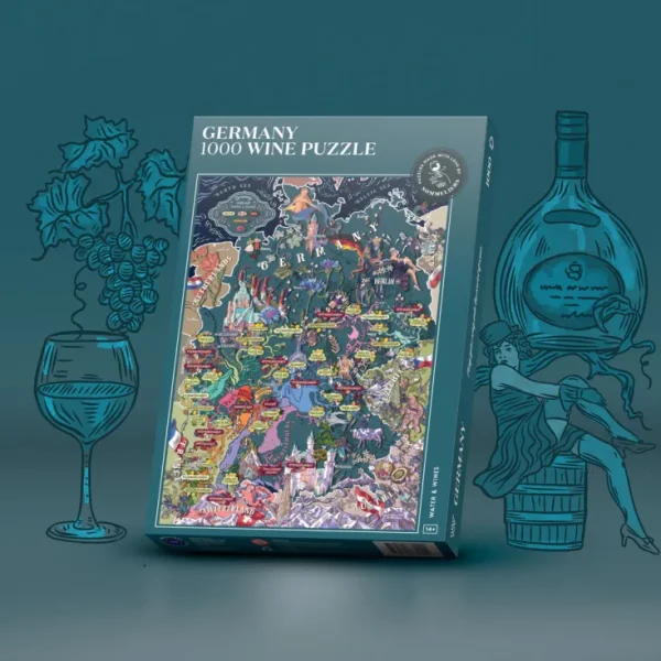 Spiele & Puzzle | Puzzle Für Erwachsene>Water & Wines Wein Puzzle »Deutschland«